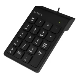 Teclado Usb Acteck Ac-932622 Negro Ergonómico Numérico