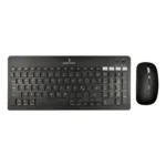 Kit Teclado Y Mouse Inalámbrico Perfect Choice Zebrary Negro