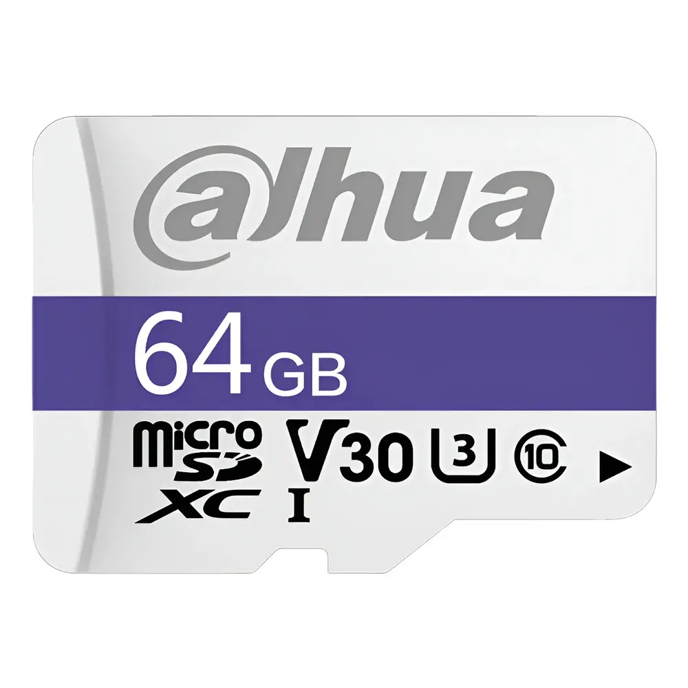 Memoria Microsd Dahua C100 V30 C10 U3 Dhi-tf-c10064gb