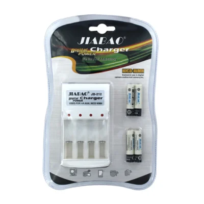 Cargador De Pilas Aa Y Aaa Recargables | Incluye 4 Baterías