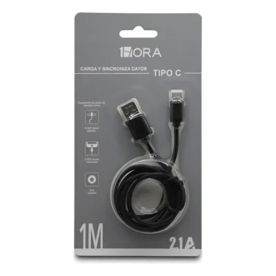 Cable 1hora Cab184 Usb A Tipo C 1 Metro
