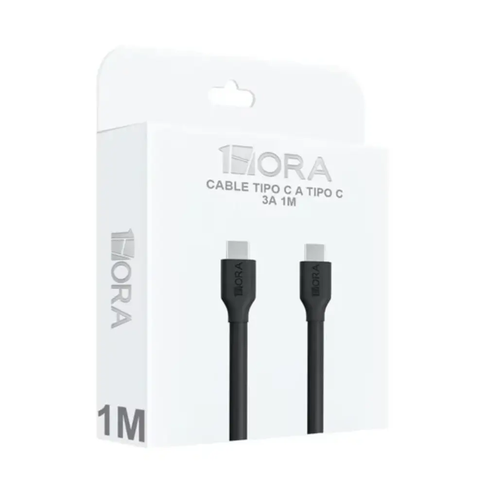 Cable Usb 1m 1hora Cab252 Con Entrada Tipo C A Tipo C