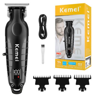 Cortadora de Cabello Kemei KM-2299 Negra Inalámbrica