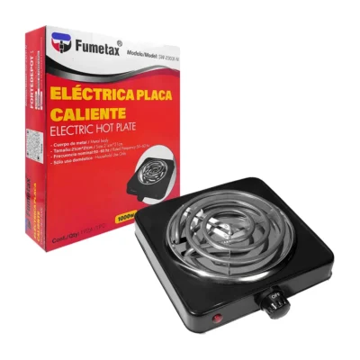 Parrilla Eléctrica Portátil Fumetax 1000w 1 Quemador