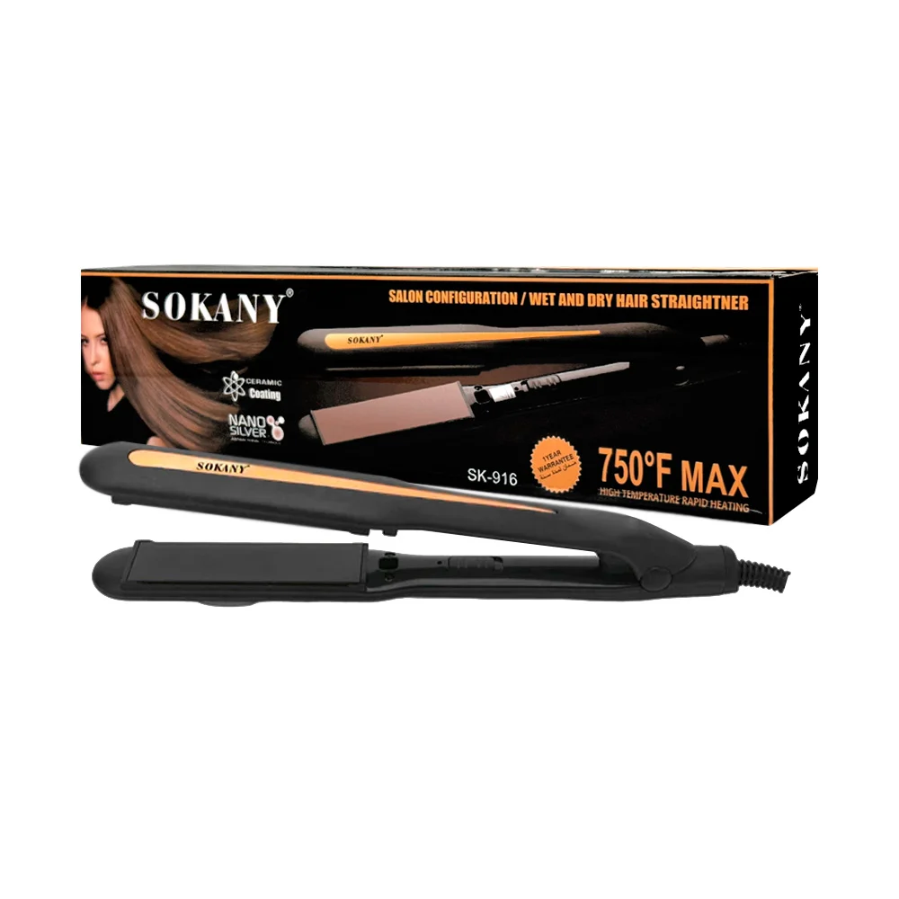 Plancha De Cabello Sokany Sk-916 Profesional Y Eficaz