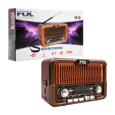 Radio Portátil Fol Fr-01 Am/fm/sw Con Sintonizador Analogico