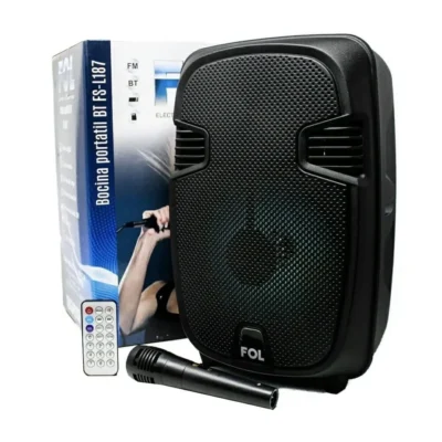 Bocina Portátil Fol Fs-l187 Bluetooth Con Micrófono Karaoke