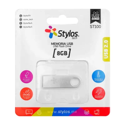 Memoria Usb Stylos Tech St100 8gb 2.0 Usb-a